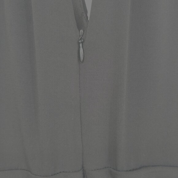 White House Black Market Womens Black Dress Sz 4 Sleeveless Ruched Waist Halter - Picture 7 of 8